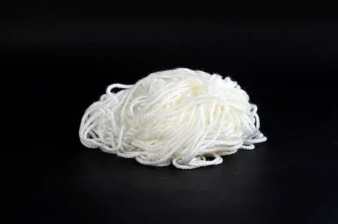 Ball of white thread Stock Photos