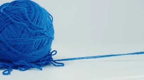Ball of wool Stock Footage 57234154