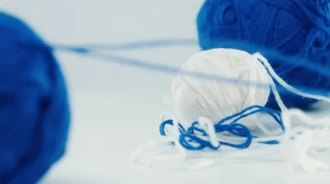 Ball of wool Stock Footage 57234215