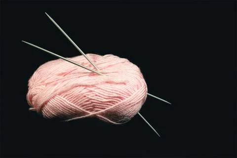 A ball of wool for knitting Stock Photos