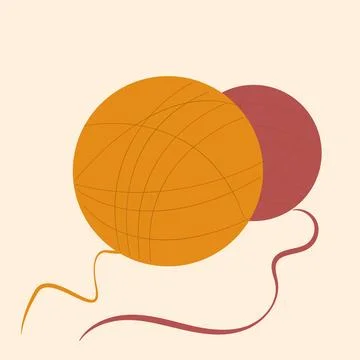 Ball of yarn vector illustration Stock Illustration