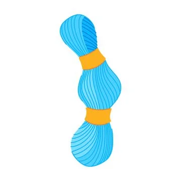 Ball yarn wool cartoon vector illustration Stock Illustration