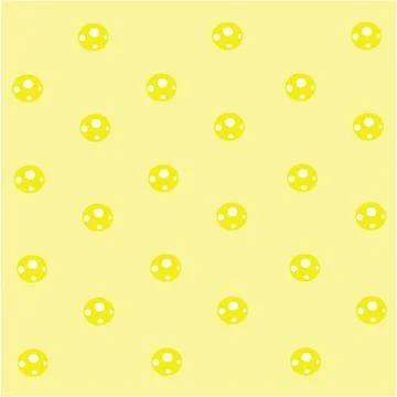 Ball yellow background pattern Stock Illustration