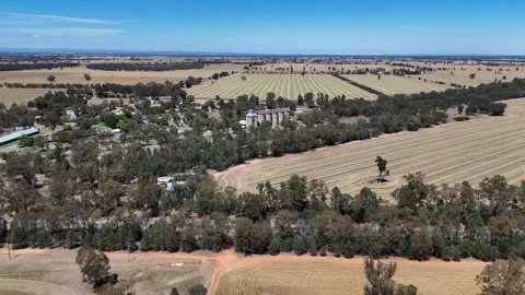 Balldale NSW Aerial Stock Footage 330759398