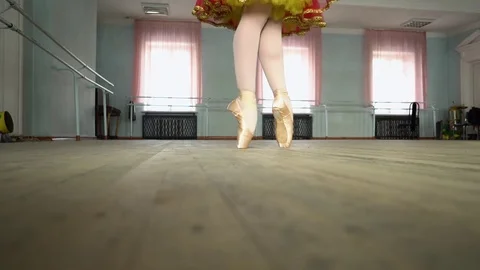 Ballerina in a ballet hall Stock Footage 85255184