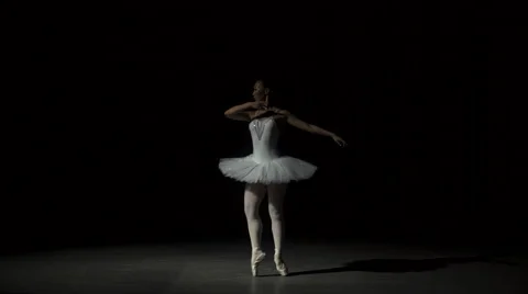 Ballerina In Classical Tutu Stock Footage 68186687