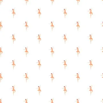 Ballerina dancer pattern performing ballet arabesque Illustrazione stock