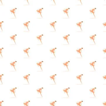 Ballerina dancer performing ballet pas seamless pattern 스톡 일러스트