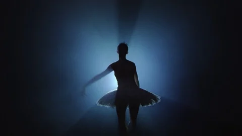 A ballerina is dancing on the stage Vidéo 104663115