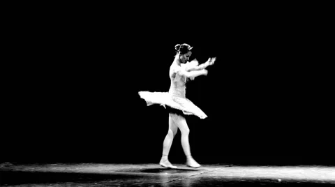 Ballerina dancing on the stage (release) Stock Footage 56695043