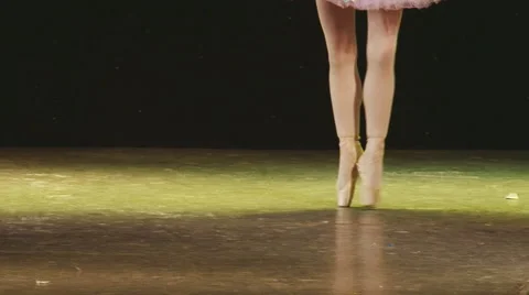Ballerina dancing on the stage (release) Stock Footage 56695097