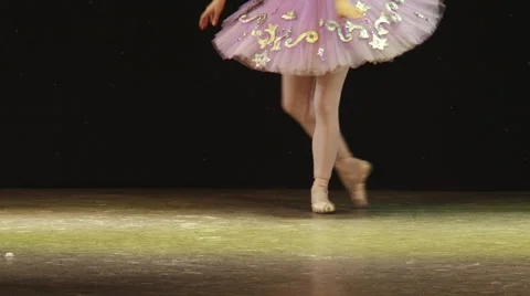 Ballerina dancing on the stage (release) Stock Footage 56695109