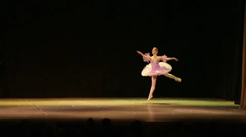 Ballerina dancing on the stage (release) Stock Footage 56695188