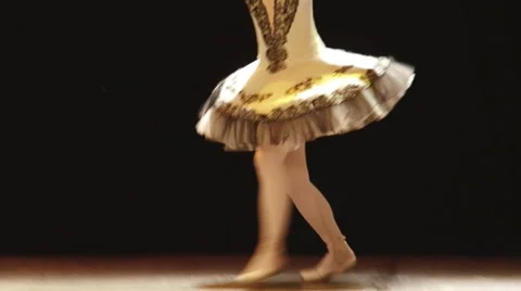 Ballerina dancing on the stage (release) Stock Footage 56695337