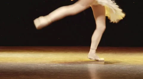 Ballerina dancing on the stage (release) Stock Footage 56695373