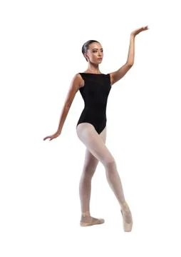 Ballerina fixed in dance element Foto stock