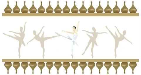 Ballerina Stock Illustration