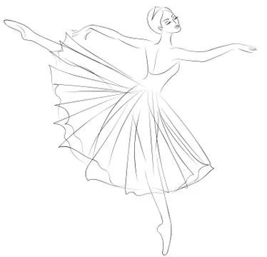 Ballerina Stock Illustration