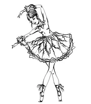 Ballerina. Stock Illustration