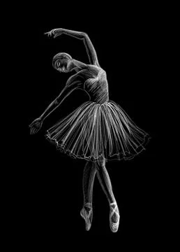 Ballerina Stock Illustration