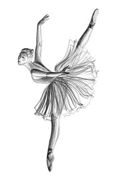 Ballerina Stock Illustration