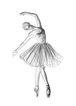 Ballerina Stock Illustration