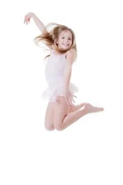 Ballerina jumping Stock Photos