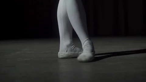 Ballerina Legs In Pointes Stock Footage 79497396
