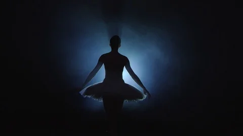 A ballerina is making a bow on the stage Vidéo 104663213