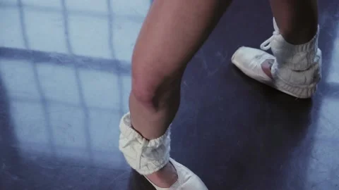 Ballerina is spinning in a dance Stock Footage 133716187