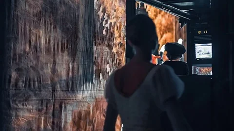 Ballerina Stand On The Backstage Video stock 76582485