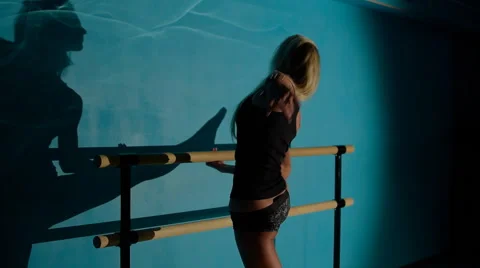 Ballerina training Stock Footage 55154317