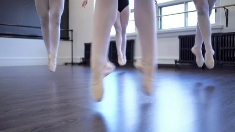 Ballerinas Dancing In Sync Stock Footage 121389374