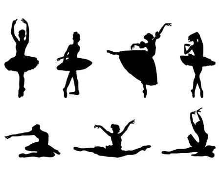 Ballerinas Stock Illustration