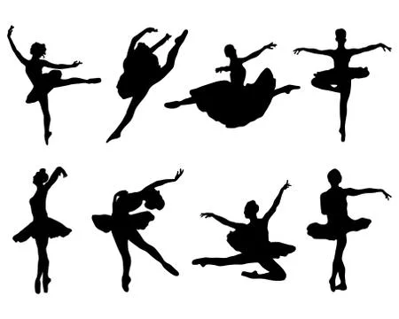 Ballerinas Stock Illustration