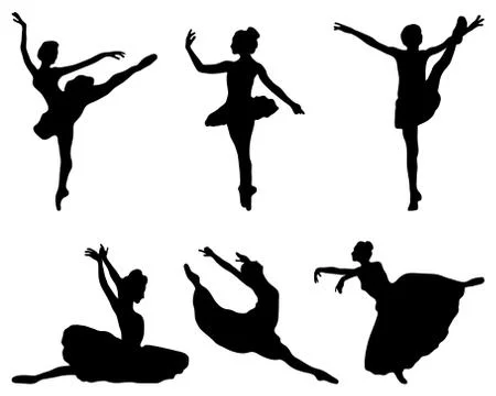Ballerinas Stock Illustration