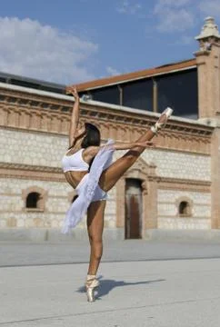 Ballet arabesque inspiration Stock Photos