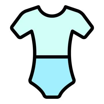 Ballet body cloth icon vector flat Stock Illustration