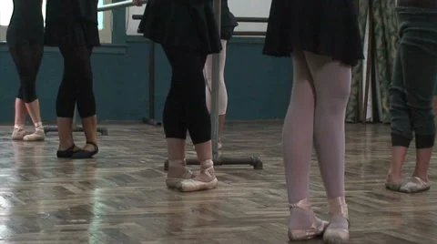 Ballet Dance Class HD Stock Footage 41234693