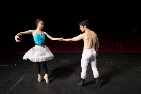 Ballet dance couple, posing. Stock Photos