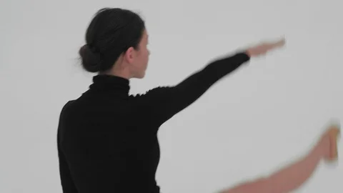 Ballet Dance Move Closeup Stock Footage 128077776
