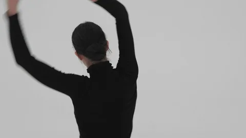 Ballet Dance Move Spin Close Up Video stock 128077777