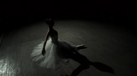 Ballet Dancer Acting In Play On A Stage Stock Footage 68186475