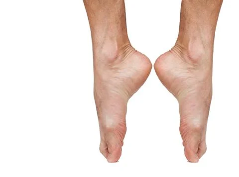 Ballet dancer bare foot Stock Photos