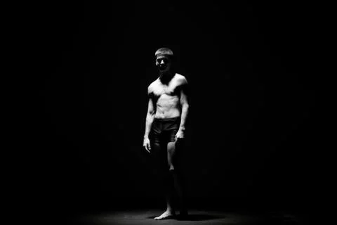 Ballet dancer in black Stock Photos