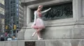 Ballet dancer at Columbus Circle Video HD
