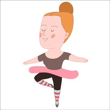 Ballet dancer, Dodo people collection Stock Illustration