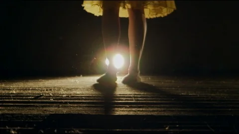 Ballet dancer feet Stock Footage 98906900