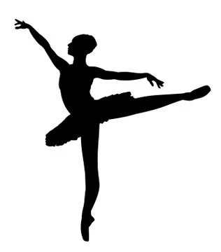 Ballet Dancer Stock Illustration