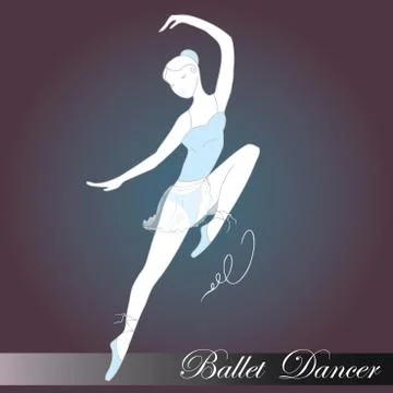 Ballet dancer Stock Illustration